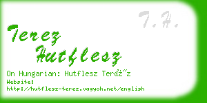 terez hutflesz business card